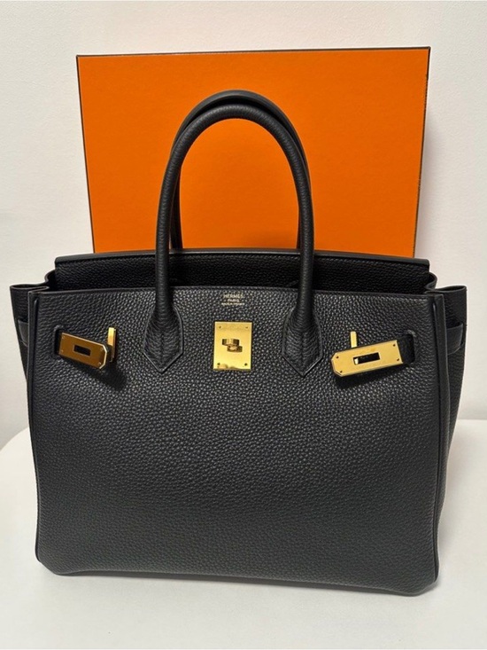 Hermes Handbags - Hermès Birkin 30 Noir Togo GHW